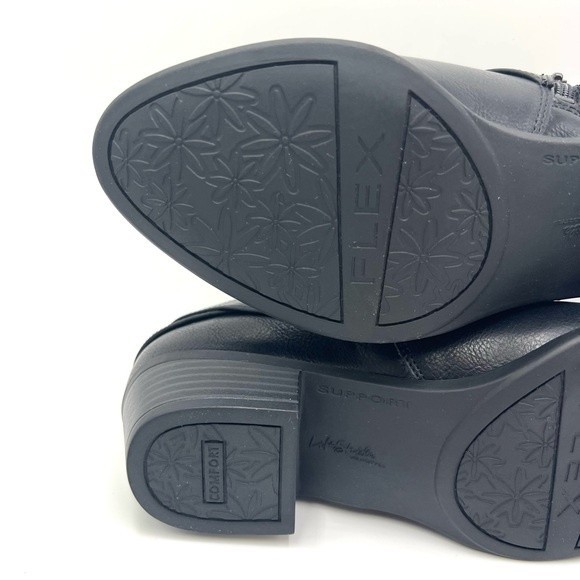 NEW LifeStride Womens Size 7 Adley Black Faux Vegan Leather Ankle Boots‎ Shoes - Picture 11 of 14